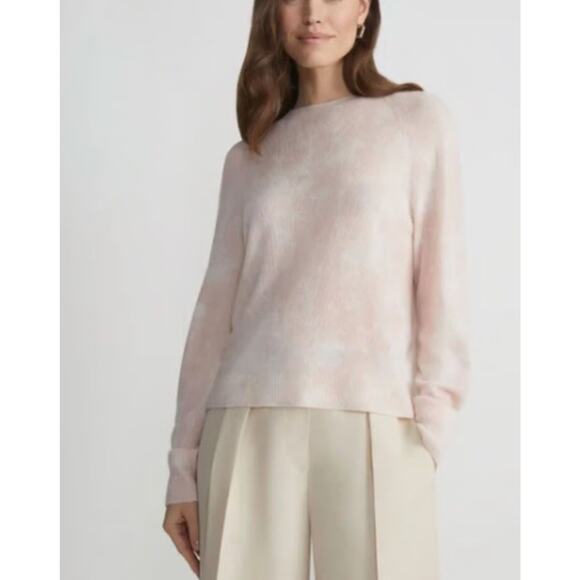 Lafayette 148 Women's Size Large Bluff Pink Cashmere Crewneck Sweater NWT $798 - Picture 1 of 12